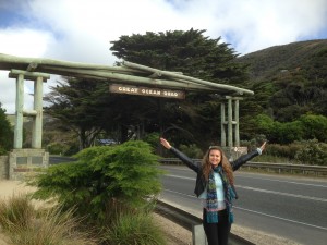Cheesy picture on the Great Ocean Road 