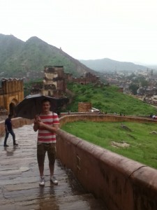 The Amber Fort During a Downpour
