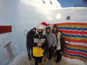 -30 in an ice castle in Quebec!!