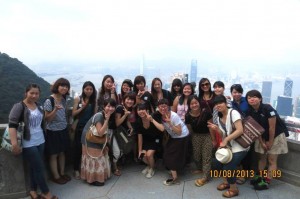 The girls on Hong Kong trip