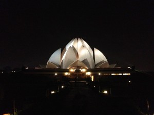 The Lotus Temple, Delhi.