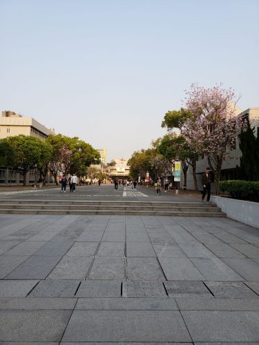 The Chinese University of Hong Kong campus in spring 
